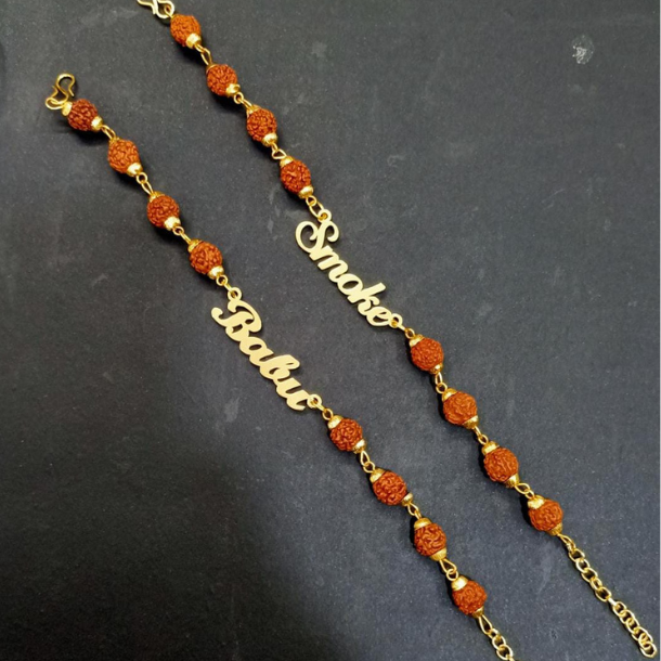 Customized Name Rakhi  / Customized Brass Rakhi