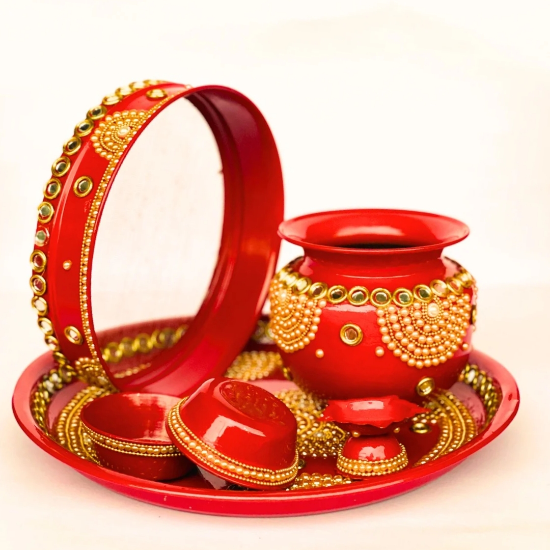 Karwa Chauth Pooja Thali